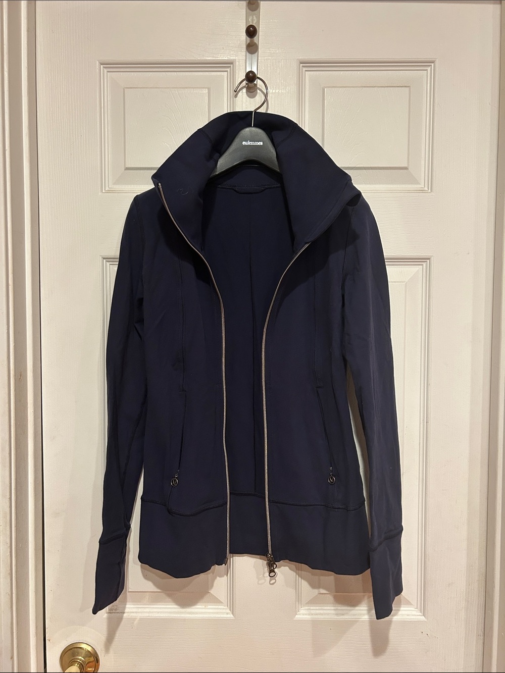 lululemon athletica Navy Full-Zip High Collar Jacket